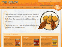 Tablet Screenshot of mauiupcountryjamsandjellies.com